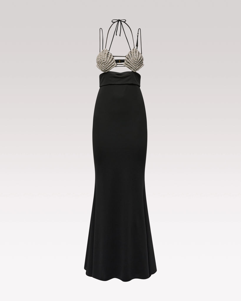 Venere Dress Black – Hibourama | Capsule Meraviglia, front view