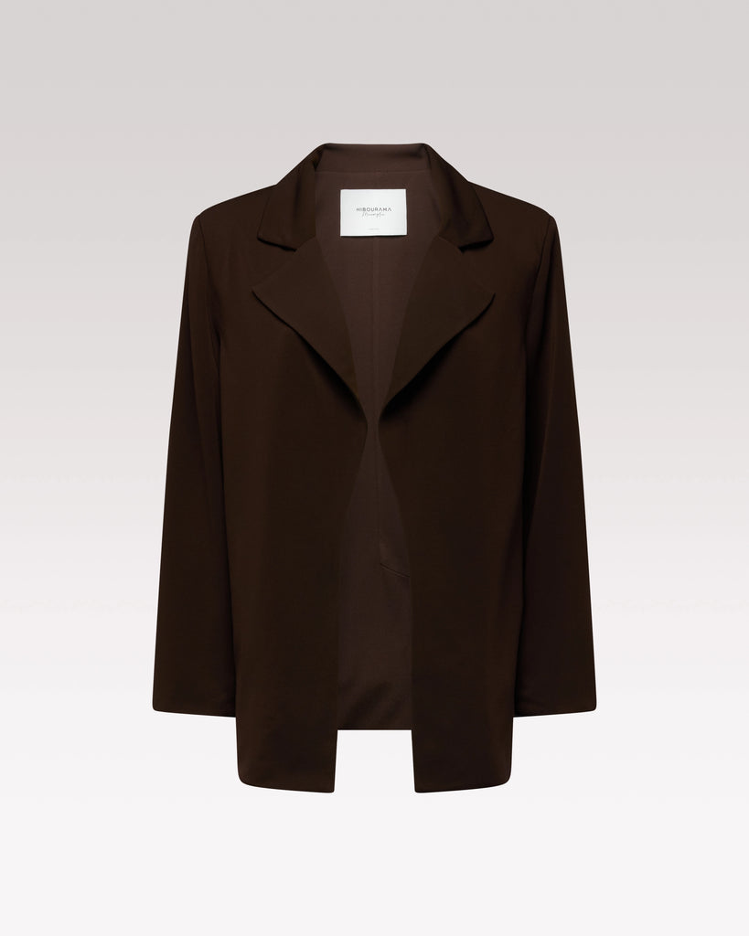 Diana Blazer Choco – Hibourama | Capsule Meraviglia, front view
